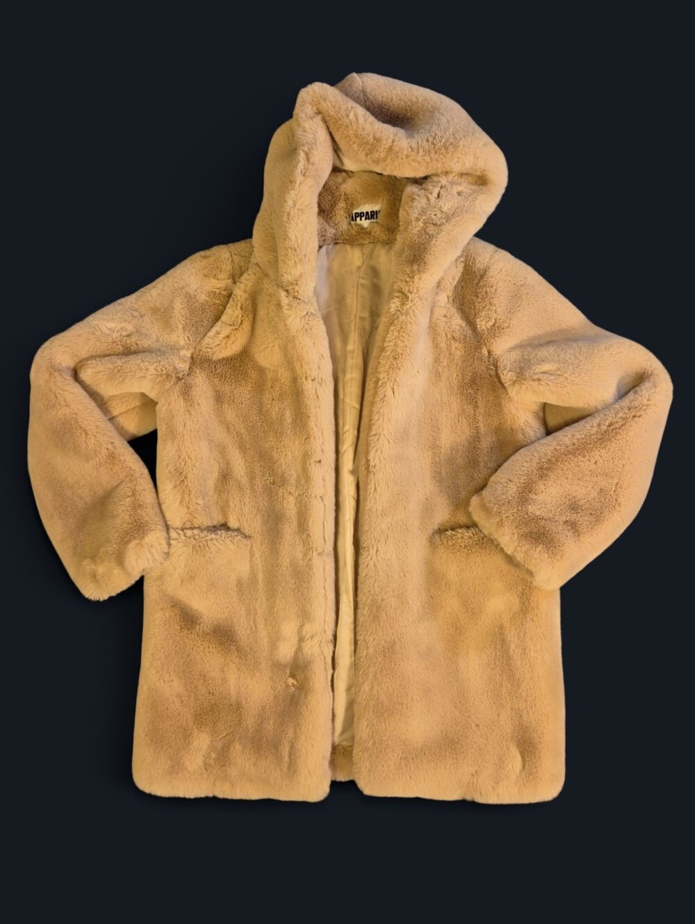 Apparis Maria Hooded Faux-Fur Coat